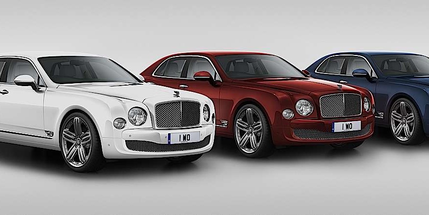 Bentley UK only Limited Edition 95th Anniversary Mulsanne Colours-
