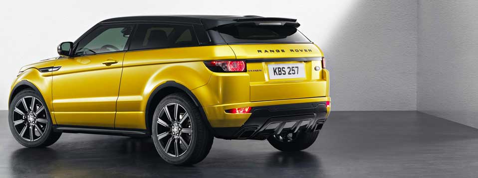 Sicilian Yellow Range Rover Evoque with Black Design Pack Launch