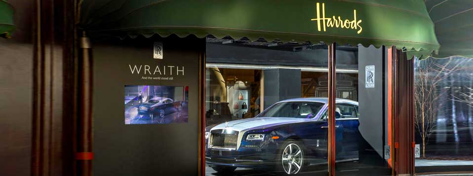 The Debut of the Rolls-Royce Wraith at Harrods