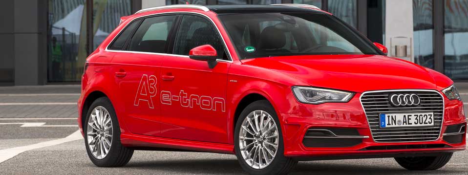 The Audi A3 e-tron with Green energy package from ecotricity