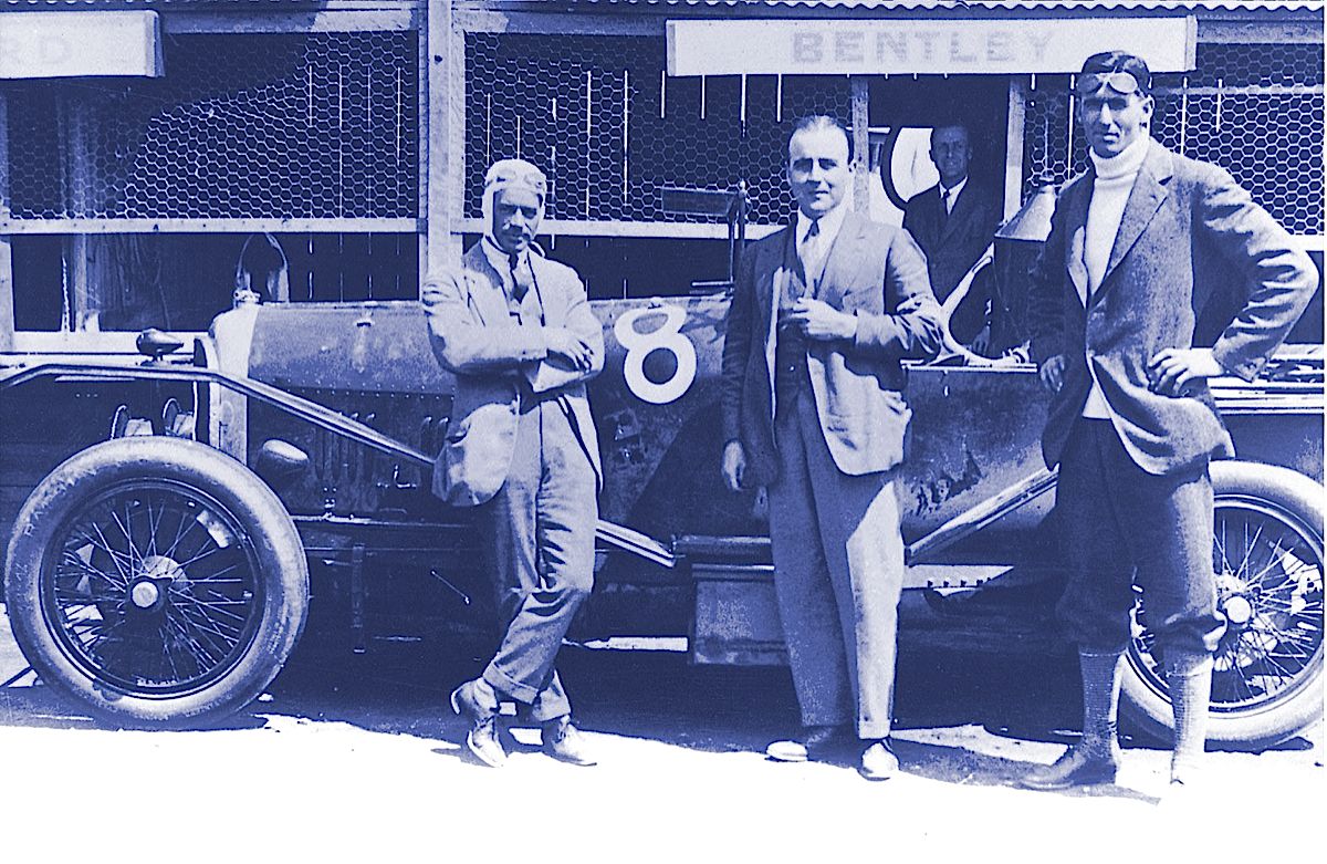 Frank Clement, W.O. Bentley and John Duff at Le Mans