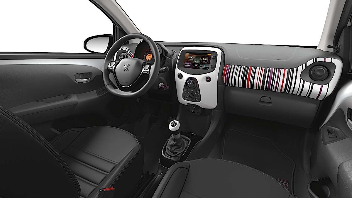 Barcode interior of the All new Peugeot 108
