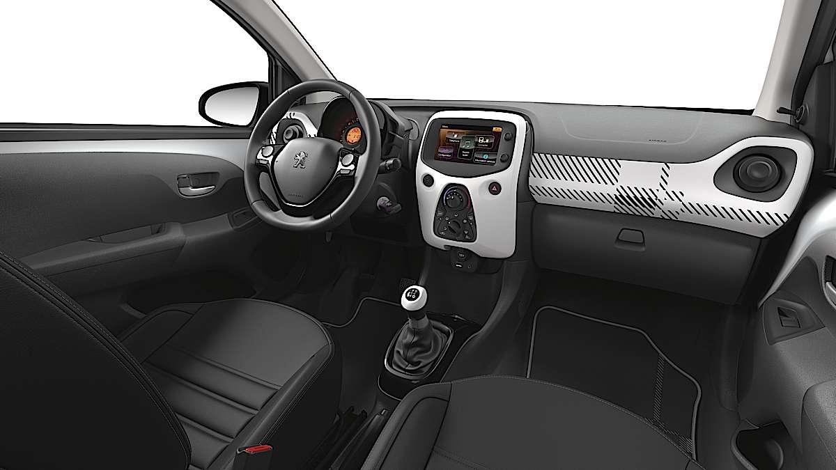 kilt interior of the All new Peugeot 108