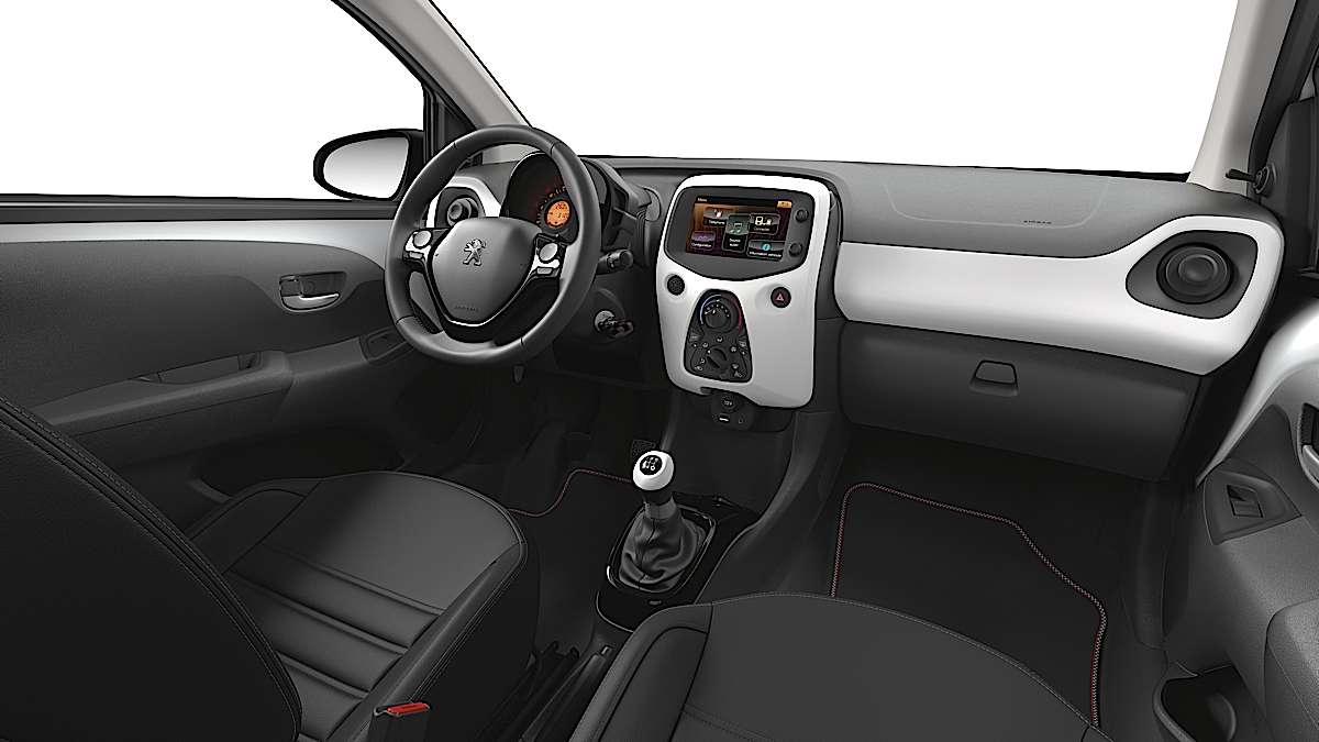 porcelain interior of the All new Peugeot 108
