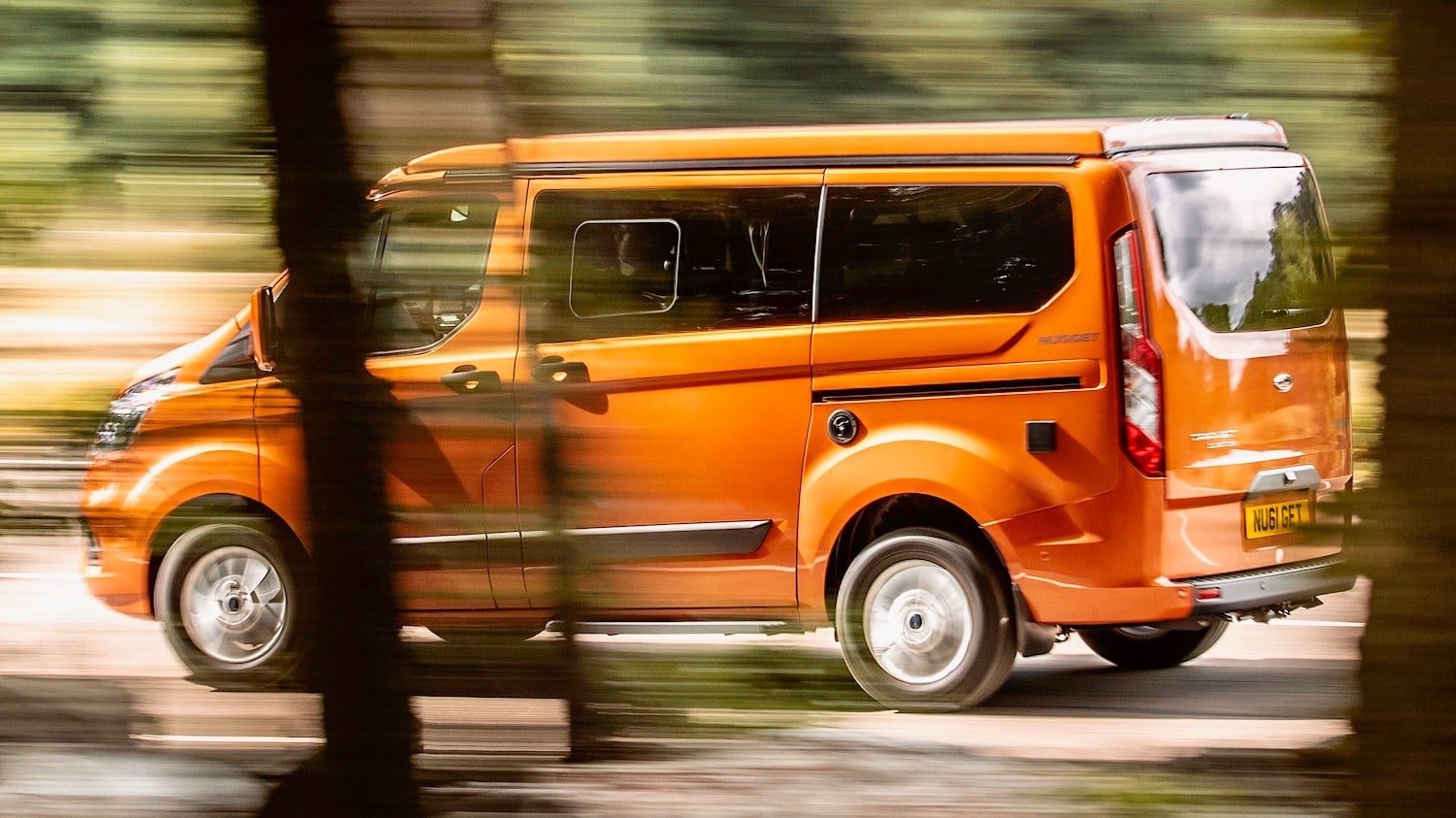 Ford's Long Wheelbase Transit Custom Nugget Camper Van With a Bathroom